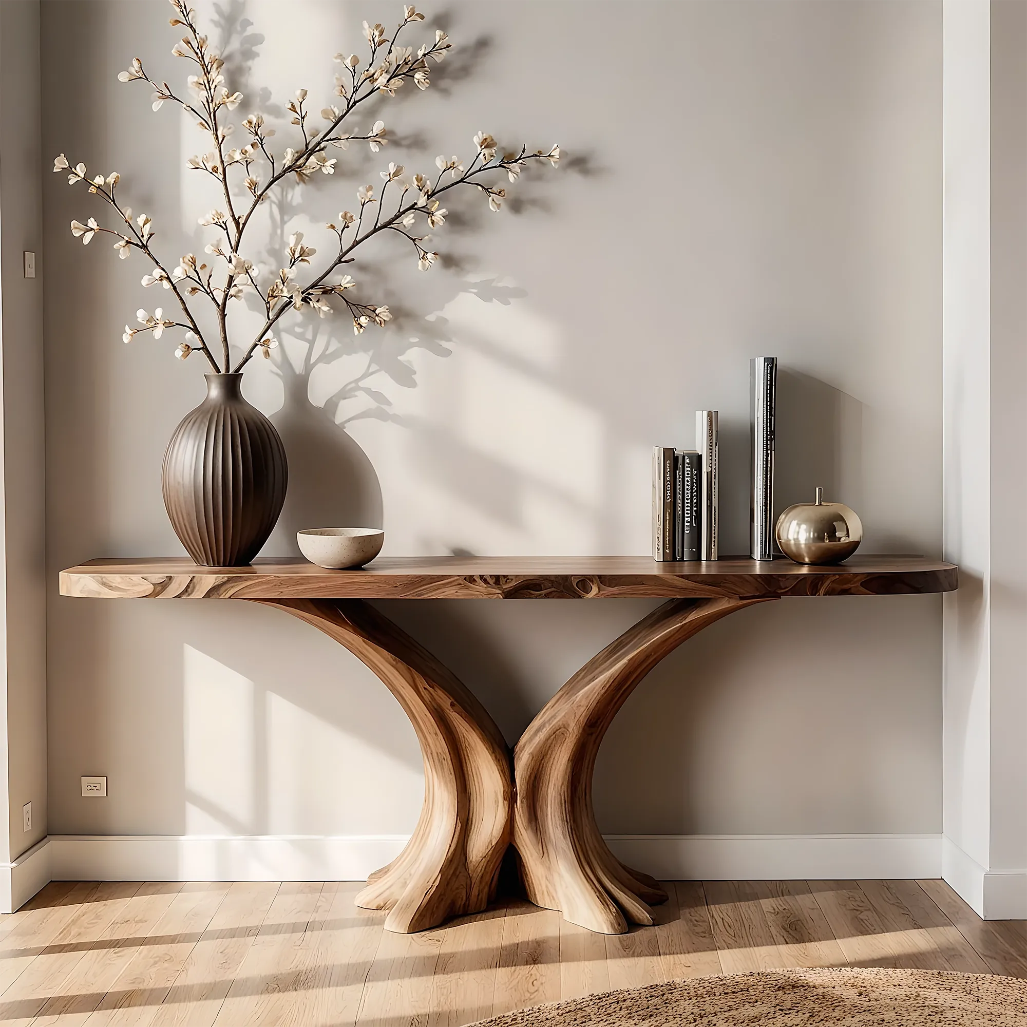 Eco-Friendly Solid Wood Home Console – Artisan Handmade Furniture
