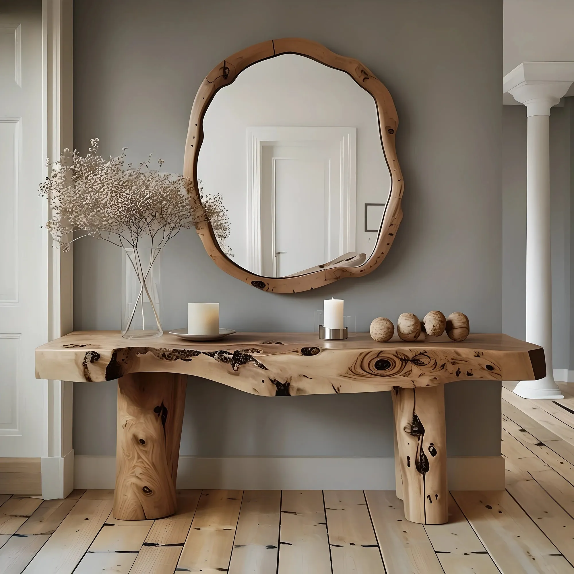 Functional Solid Wood Console Table To Elevate Your Living Space