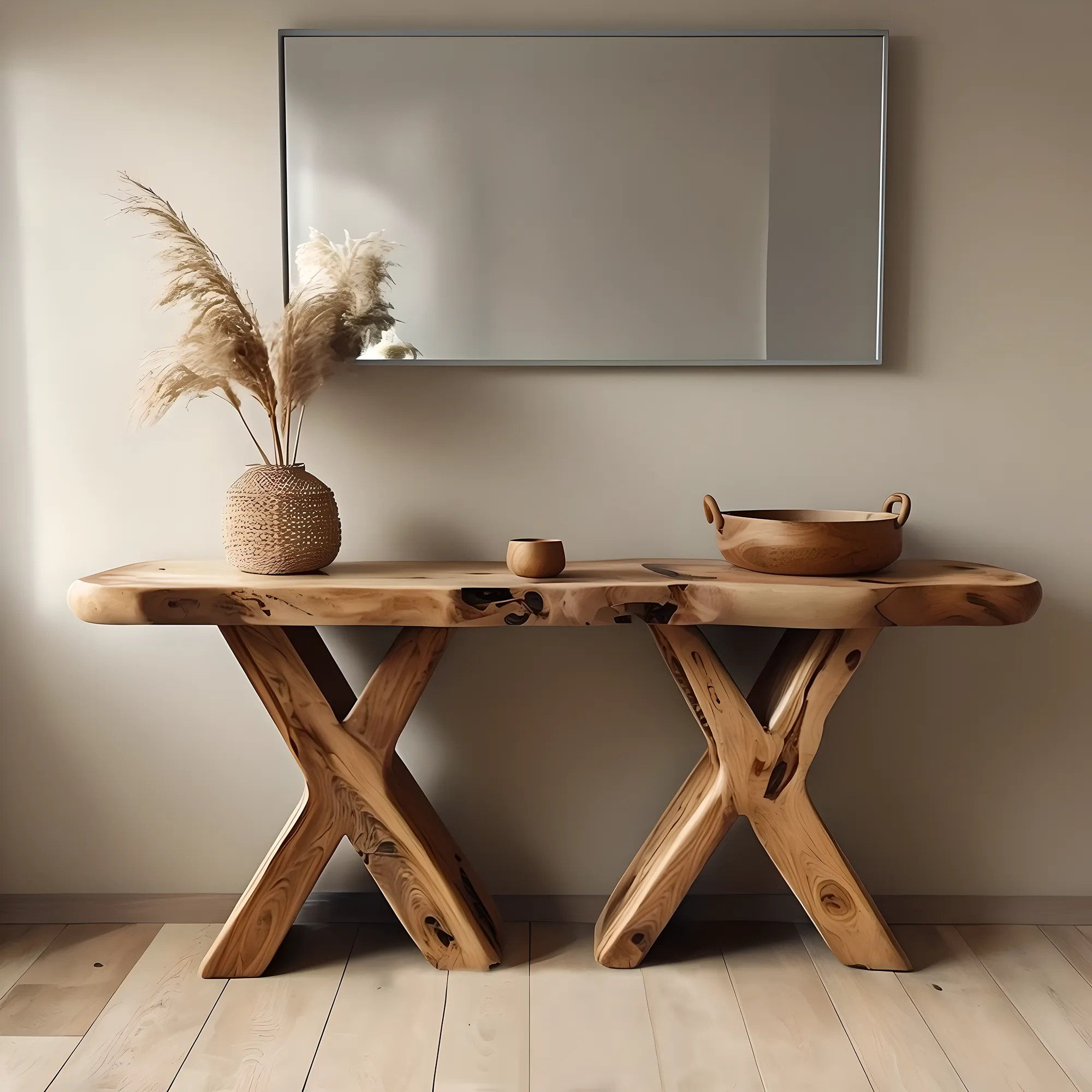 Farmhouse Console Table Home Decor