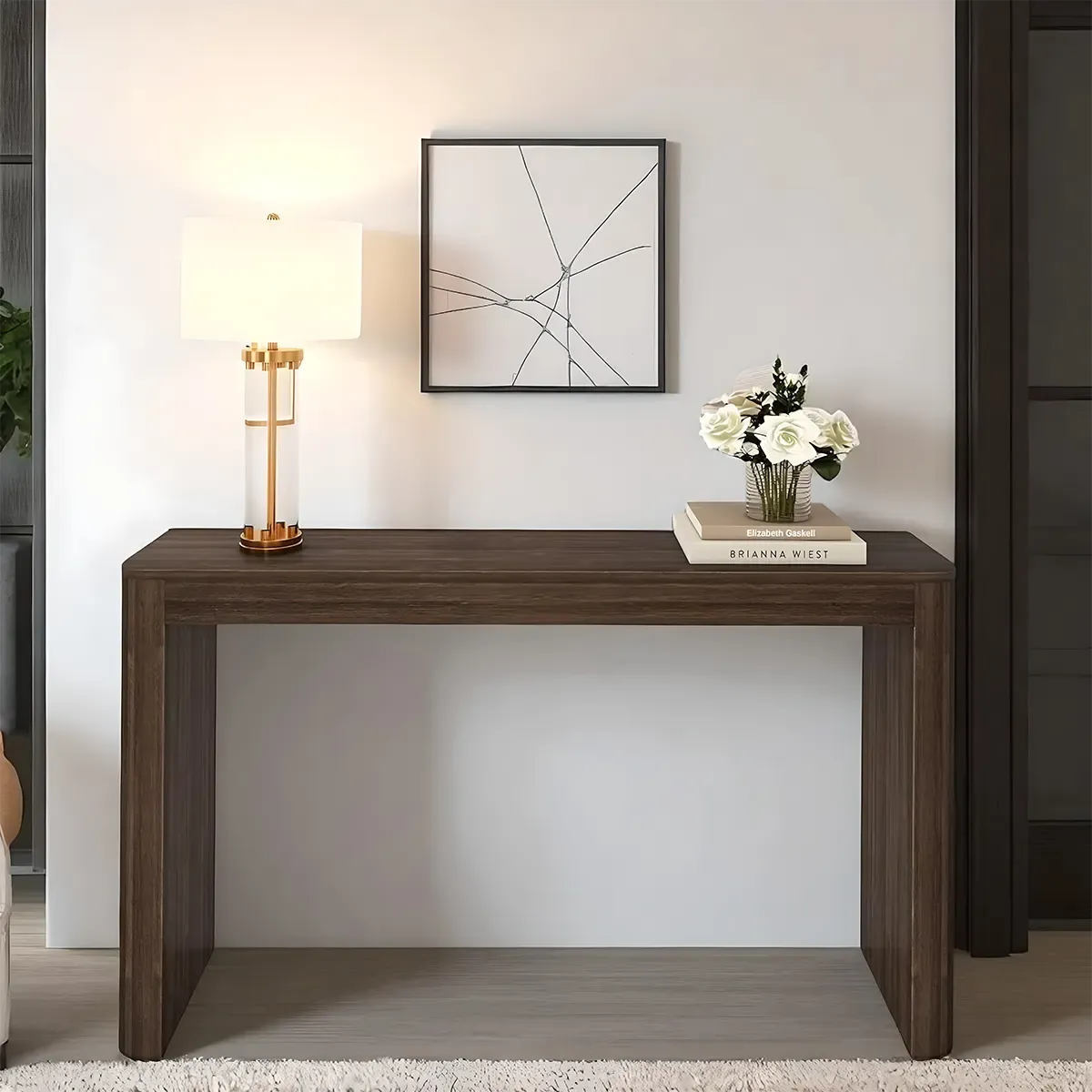 Solid Wood Console Table – Minimalist Design, Elegant and Sophisticated