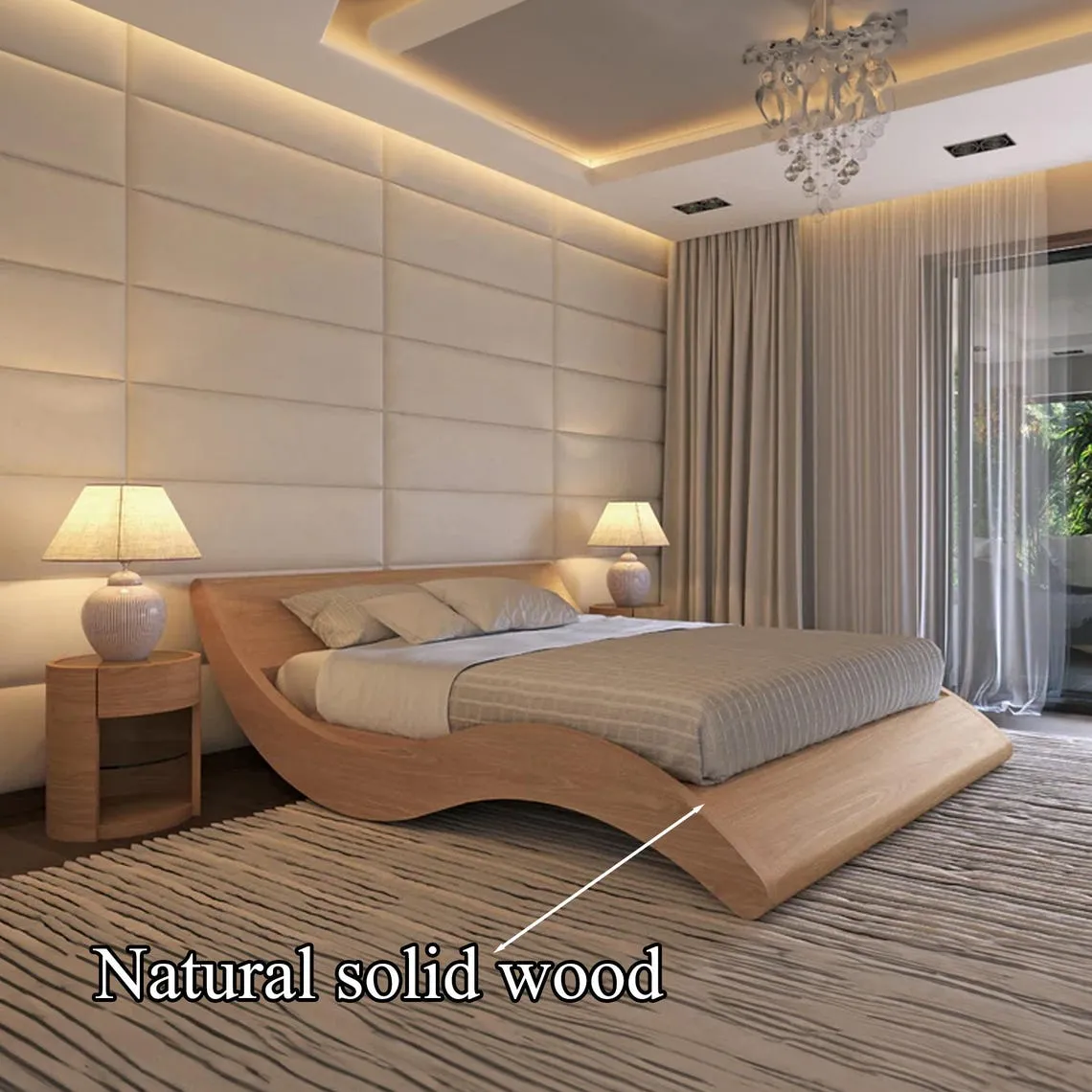 Rustic Bed Frame Queen Rustic Bedroom Handmade Furniture Reclaimed Wood King Bed Frame Wood Home Decor For Bedroom - Image 3