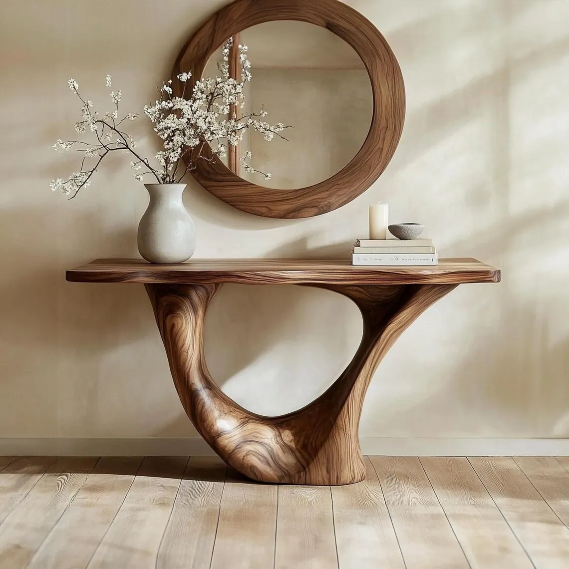 Vintage console table console table side table farmhouse table top solid wood  handmade furniture living room table gift her