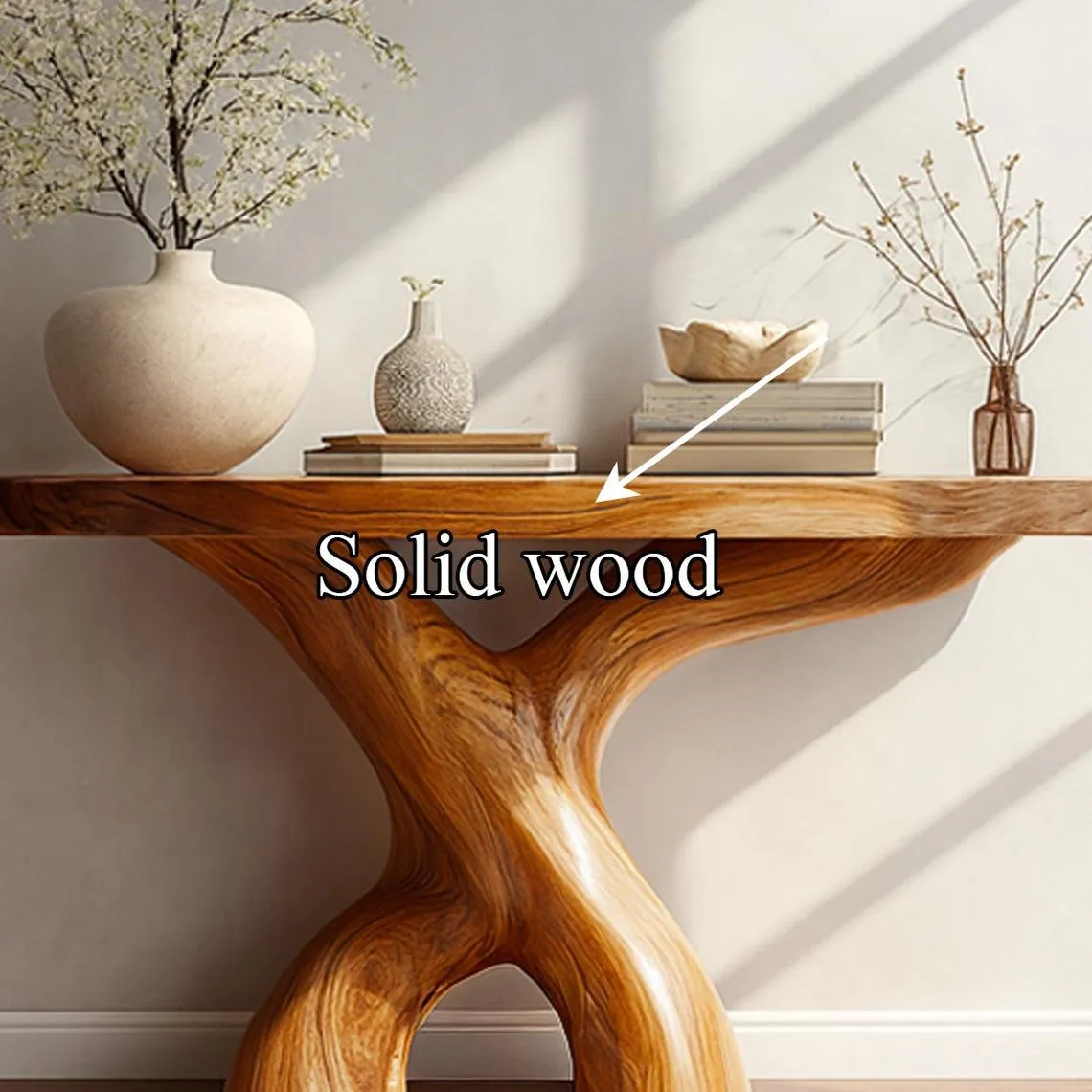 Farmhouse wall table reclaimed wood console table handmade wooden entry way table console furniture unique home decor gift - Image 4
