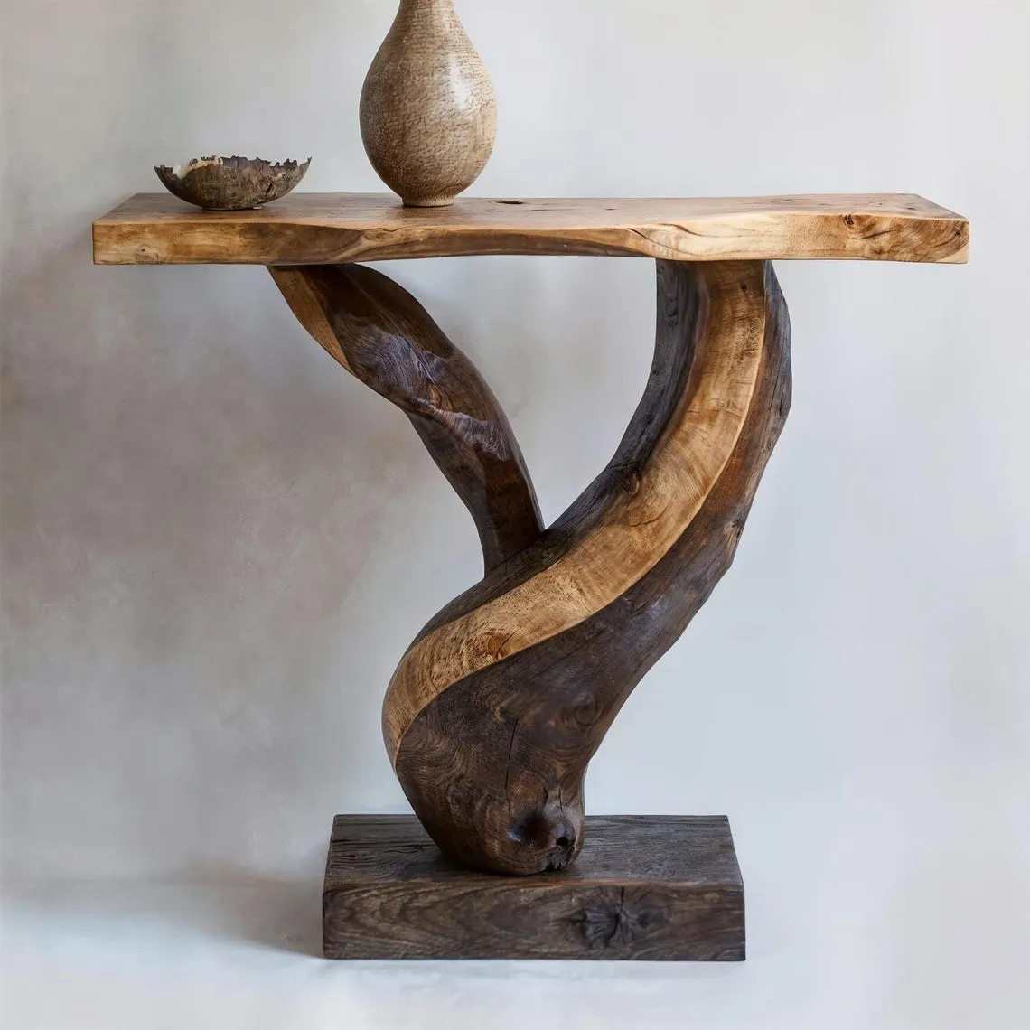 Farmhouse handmade rustic console table live edge table mid century entry table furniture narrow side table home decor handmade furniture - Image 2