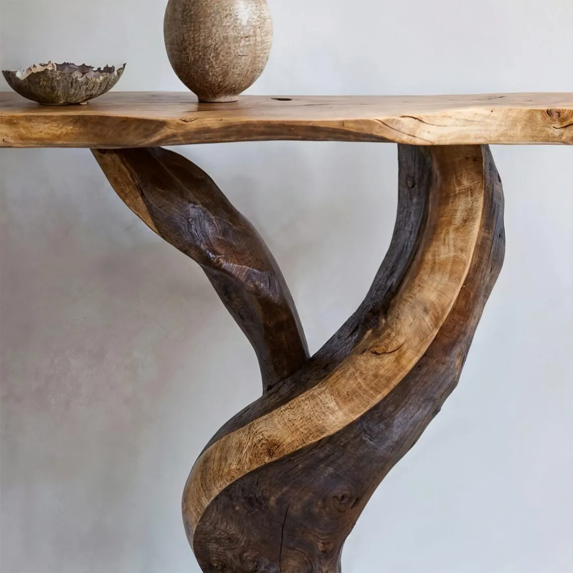 Farmhouse handmade rustic console table live edge table mid century entry table furniture narrow side table home decor handmade furniture - Image 3