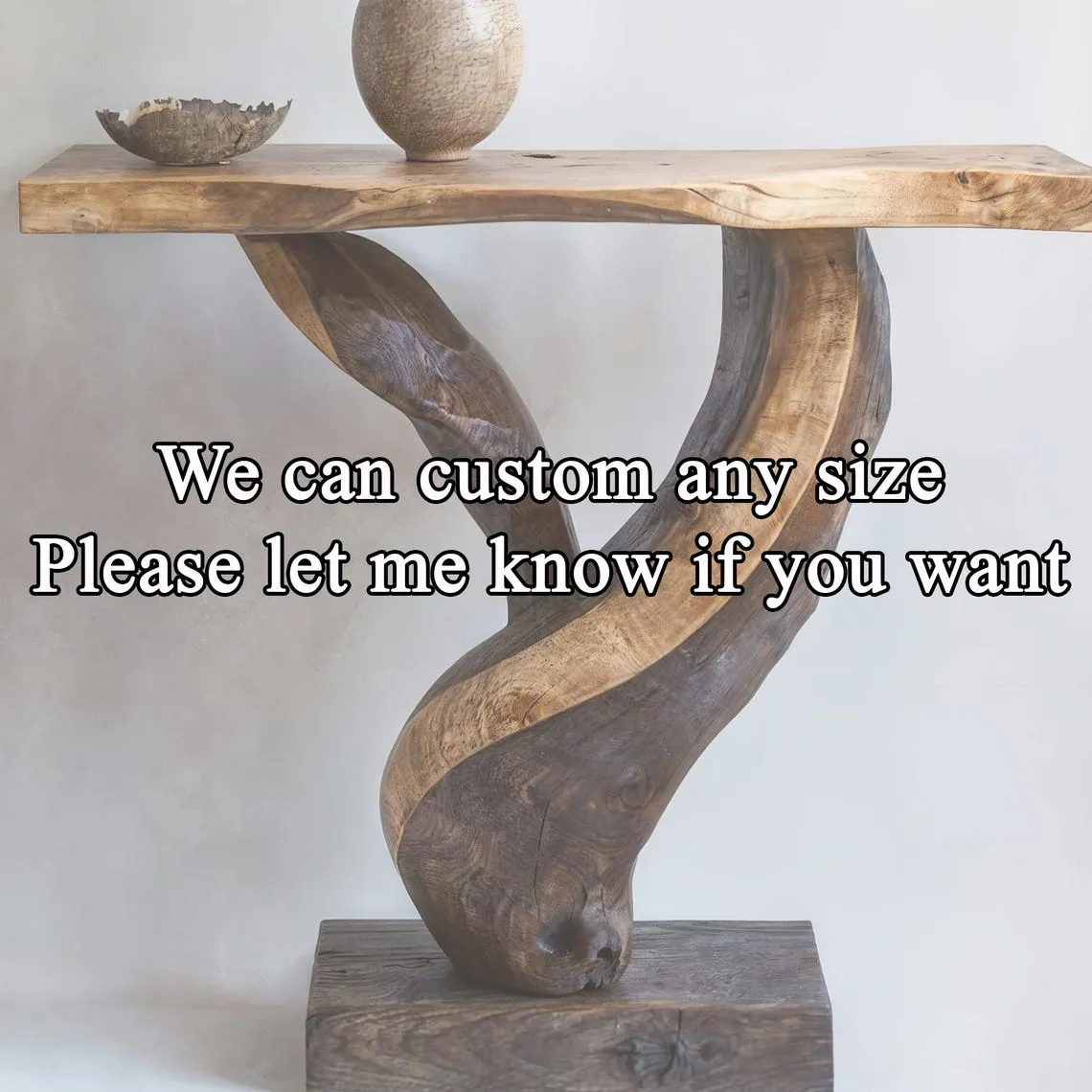 Farmhouse handmade rustic console table live edge table mid century entry table furniture narrow side table home decor handmade furniture - Image 5
