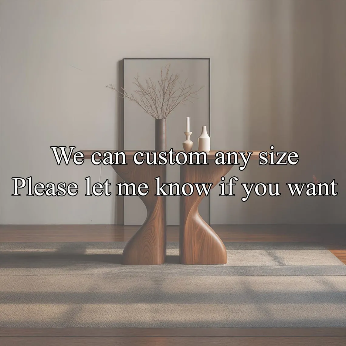 Handcrafted Solid Wood Console Table Reclaimed Wood Console able Decor Living Room Entryway Personalized Gifts - Image 2