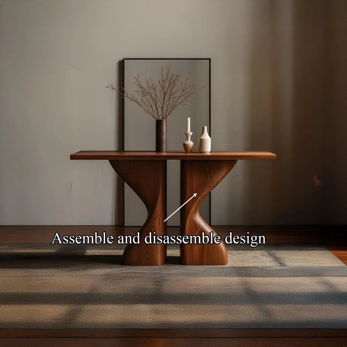 Handcrafted Solid Wood Console Table Reclaimed Wood Console able Decor Living Room Entryway Personalized Gifts - Image 3