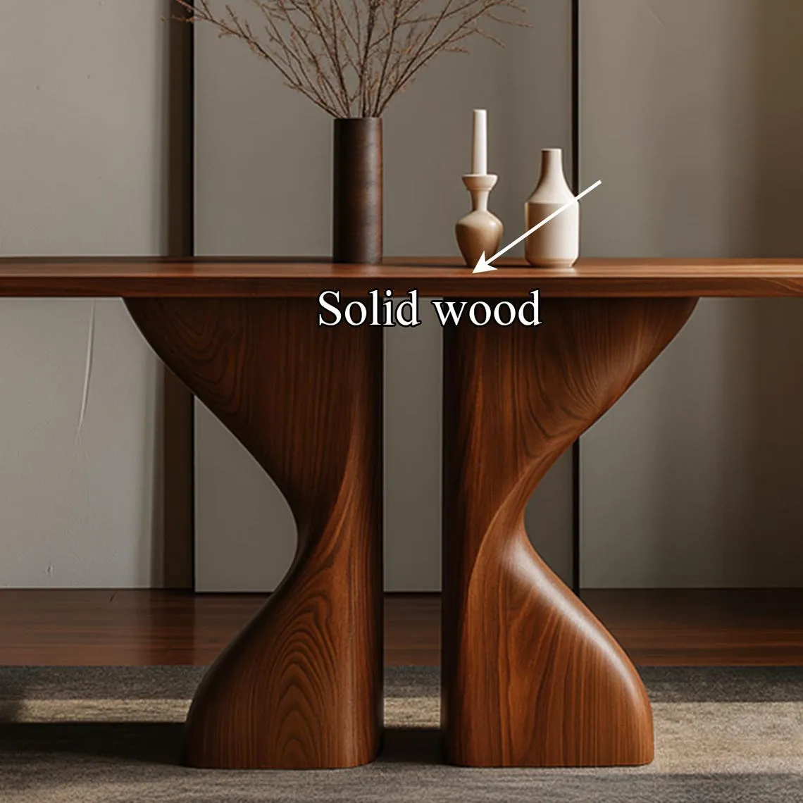 Handcrafted Solid Wood Console Table Reclaimed Wood Console able Decor Living Room Entryway Personalized Gifts - Image 4