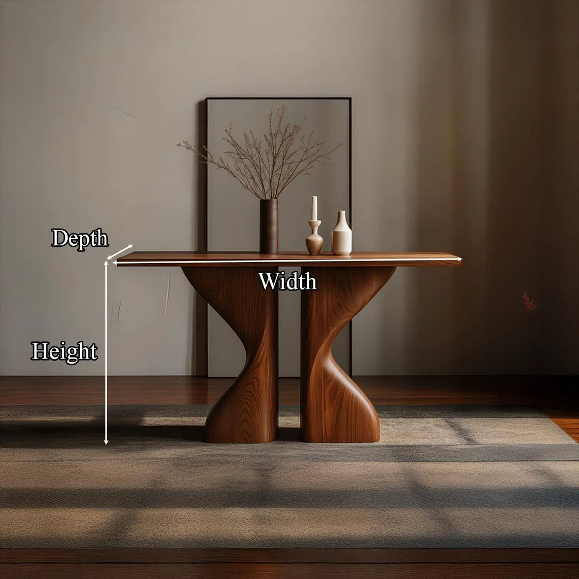 Handcrafted Solid Wood Console Table Reclaimed Wood Console able Decor Living Room Entryway Personalized Gifts - Image 5