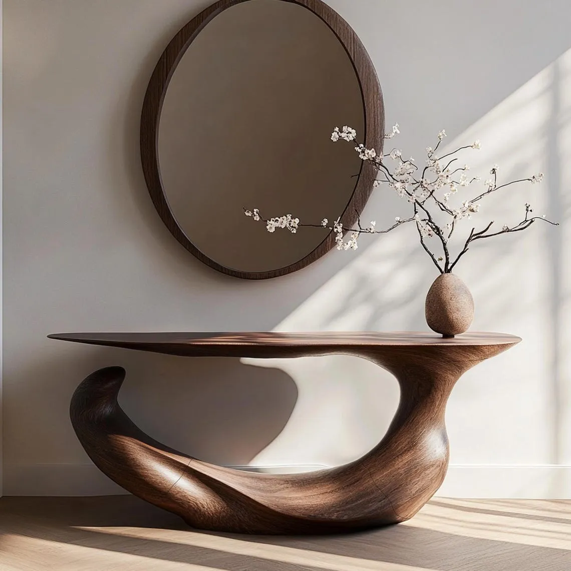 Narrow console table solid wood side table furniture farmhouse table entryway table decor living room gift her - Image 2