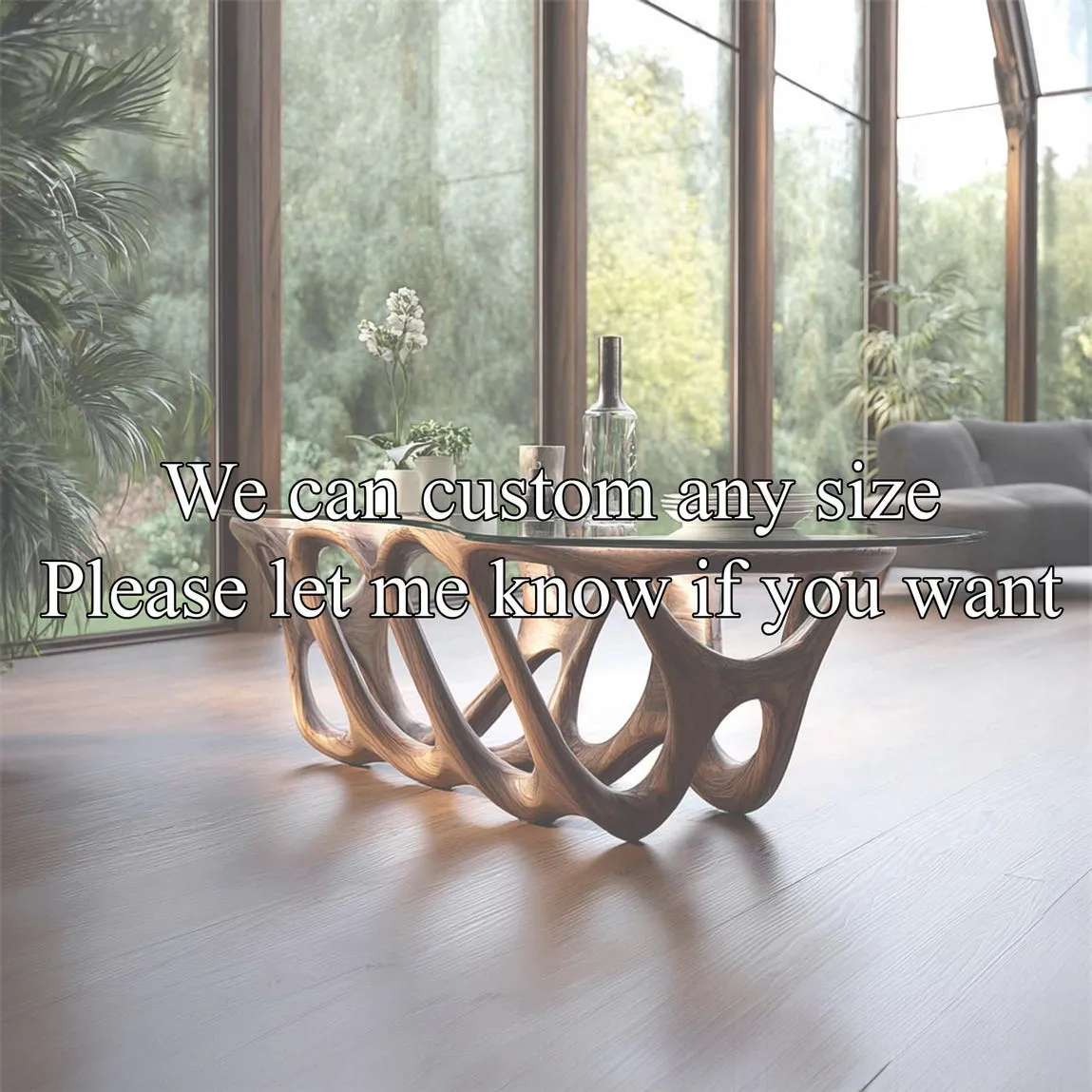 Rustic Coffee Table Handmade Unique Custom Wooden Coffee Table for Living Room Decor - Image 3