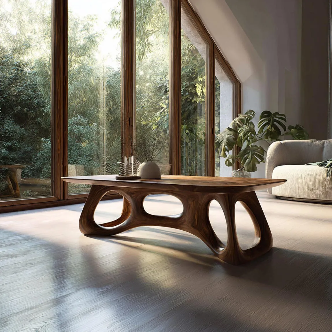 Coffee Table Modern Solid Wood Coffee Table Reclaimed Wood Table Live Edge Farmhouse Table Living Room Table Living Room Decor