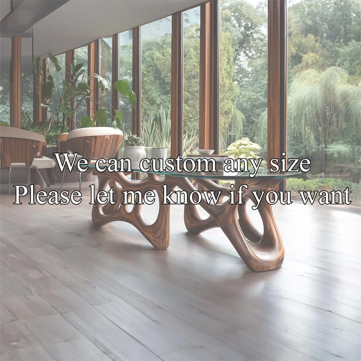 Wooden table legs unique wooden coffee table legs dining table legs handmade furniture legs decor living room gift - Image 3