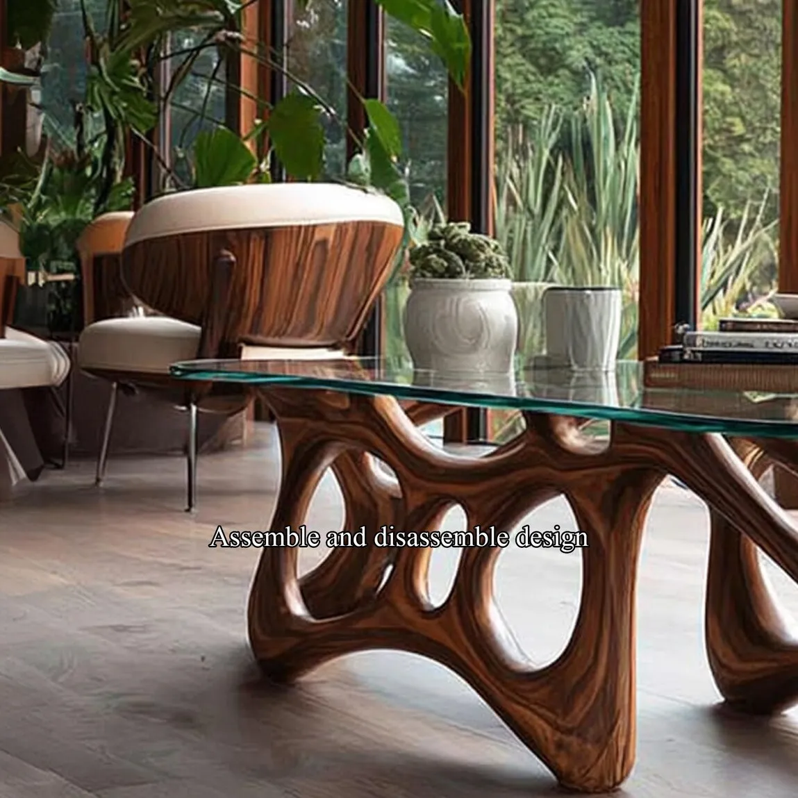 Wooden table legs unique wooden coffee table legs dining table legs handmade furniture legs decor living room gift - Image 6