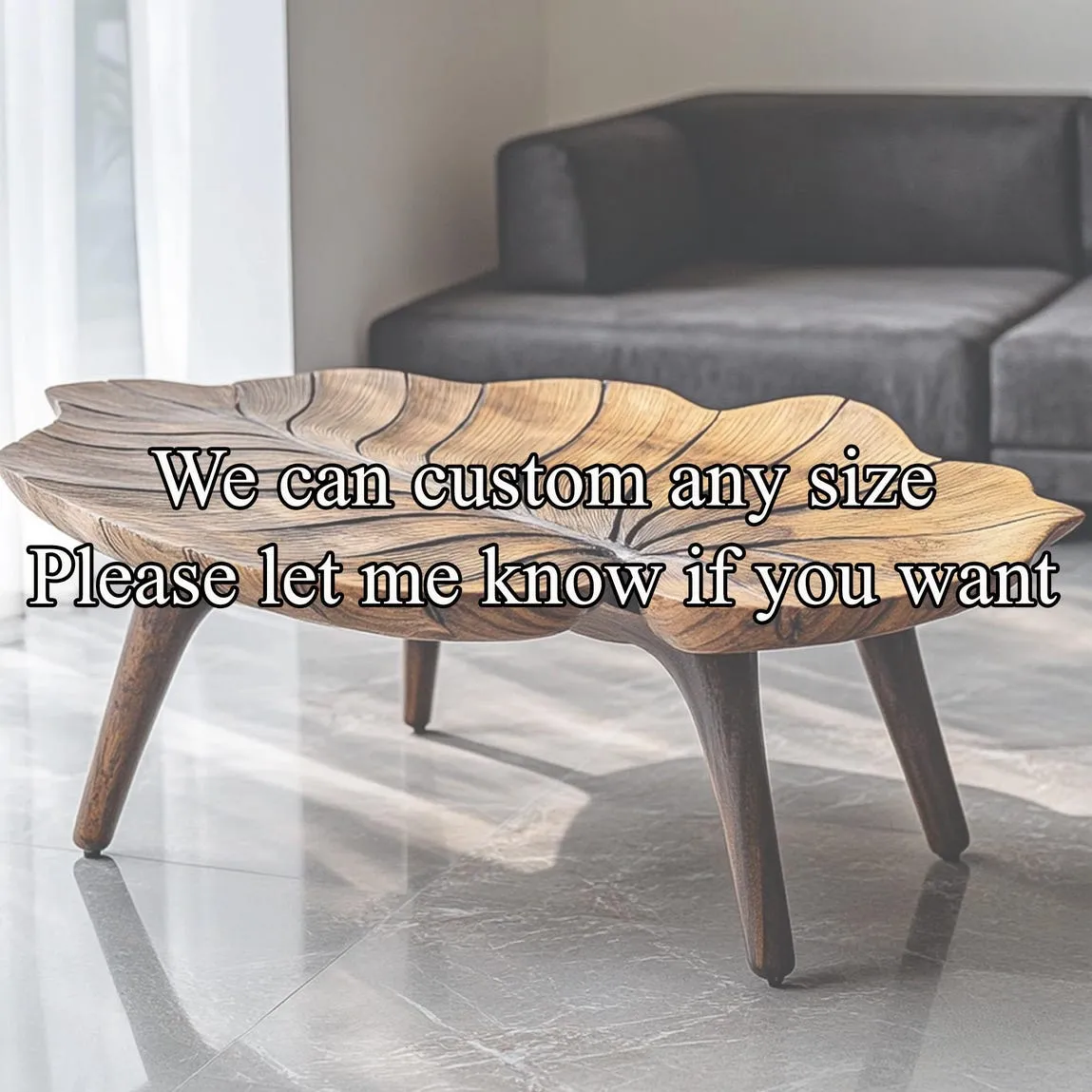 Rustic coffee table modern solid wood coffee table live edge farmhouse table reclaimed wood table living room table living room decor - Image 2