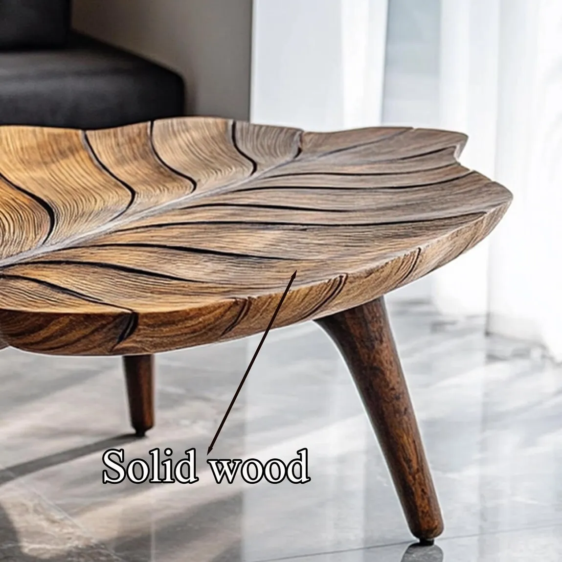 Rustic coffee table modern solid wood coffee table live edge farmhouse table reclaimed wood table living room table living room decor - Image 5