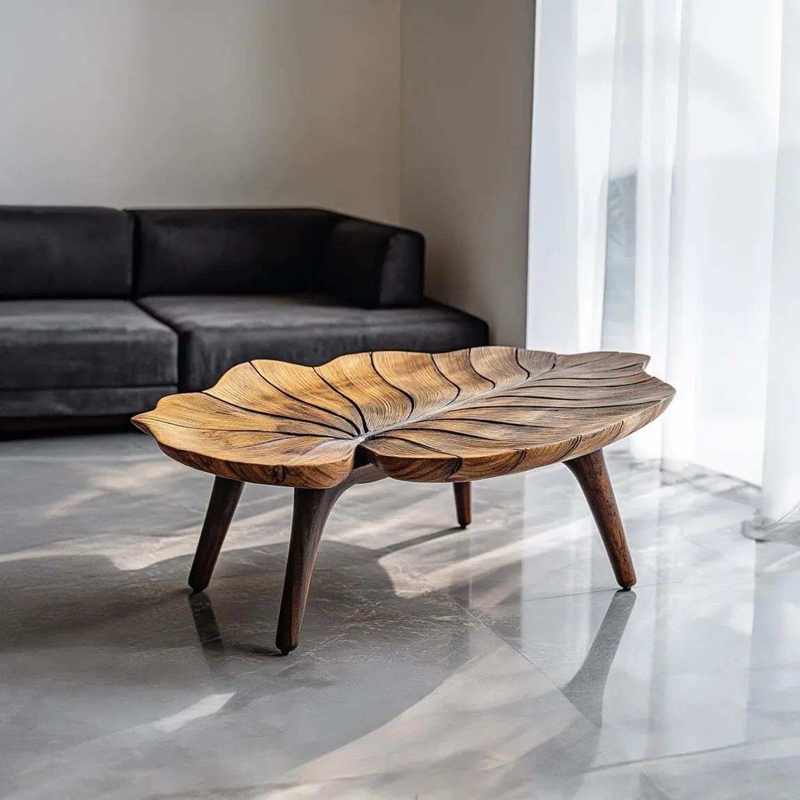 Rustic coffee table modern solid wood coffee table live edge farmhouse table reclaimed wood table living room table living room decor - Image 6
