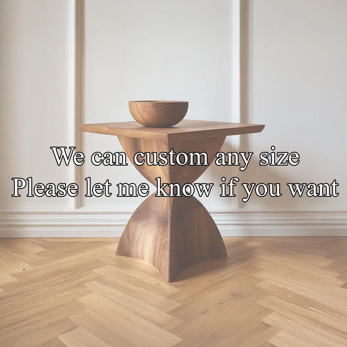 Custom bedside table solid wood coffe table decor living room garden wooden handmade  live edge farmhouse table reclaimed - Image 2