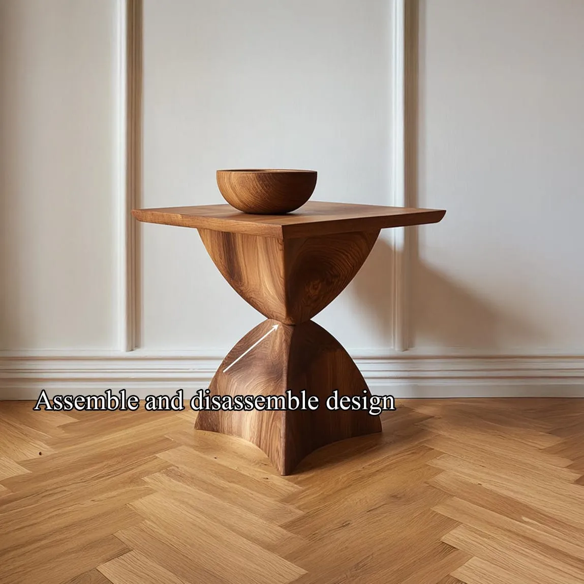 Custom bedside table solid wood coffe table decor living room garden wooden handmade  live edge farmhouse table reclaimed - Image 4