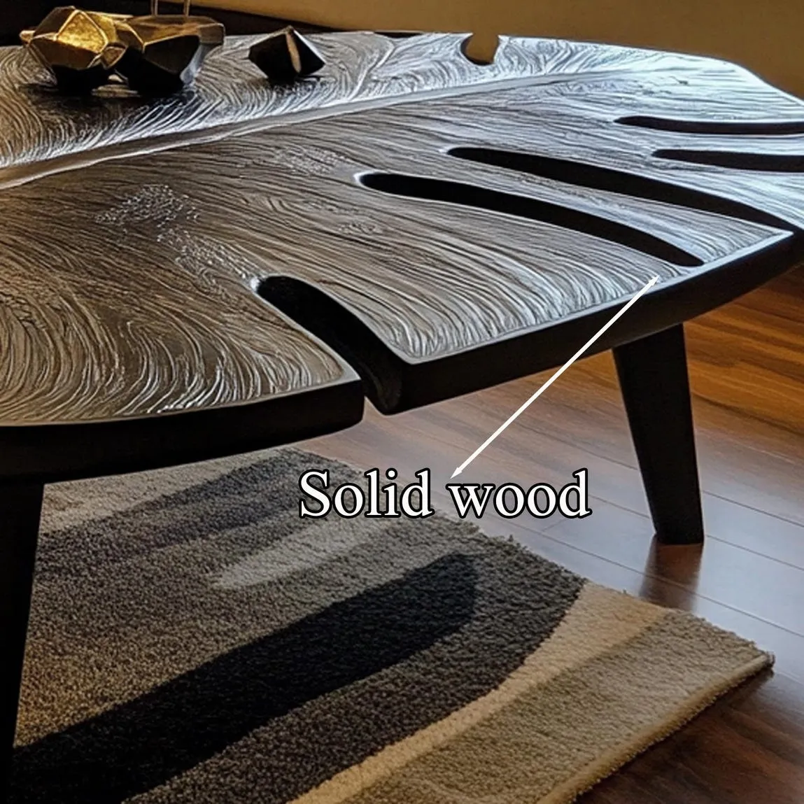 Farmhouse tamarind wood coffee table modern coffee table live edge farmhouse table reclaimed wood table living room table living room decor - Image 4