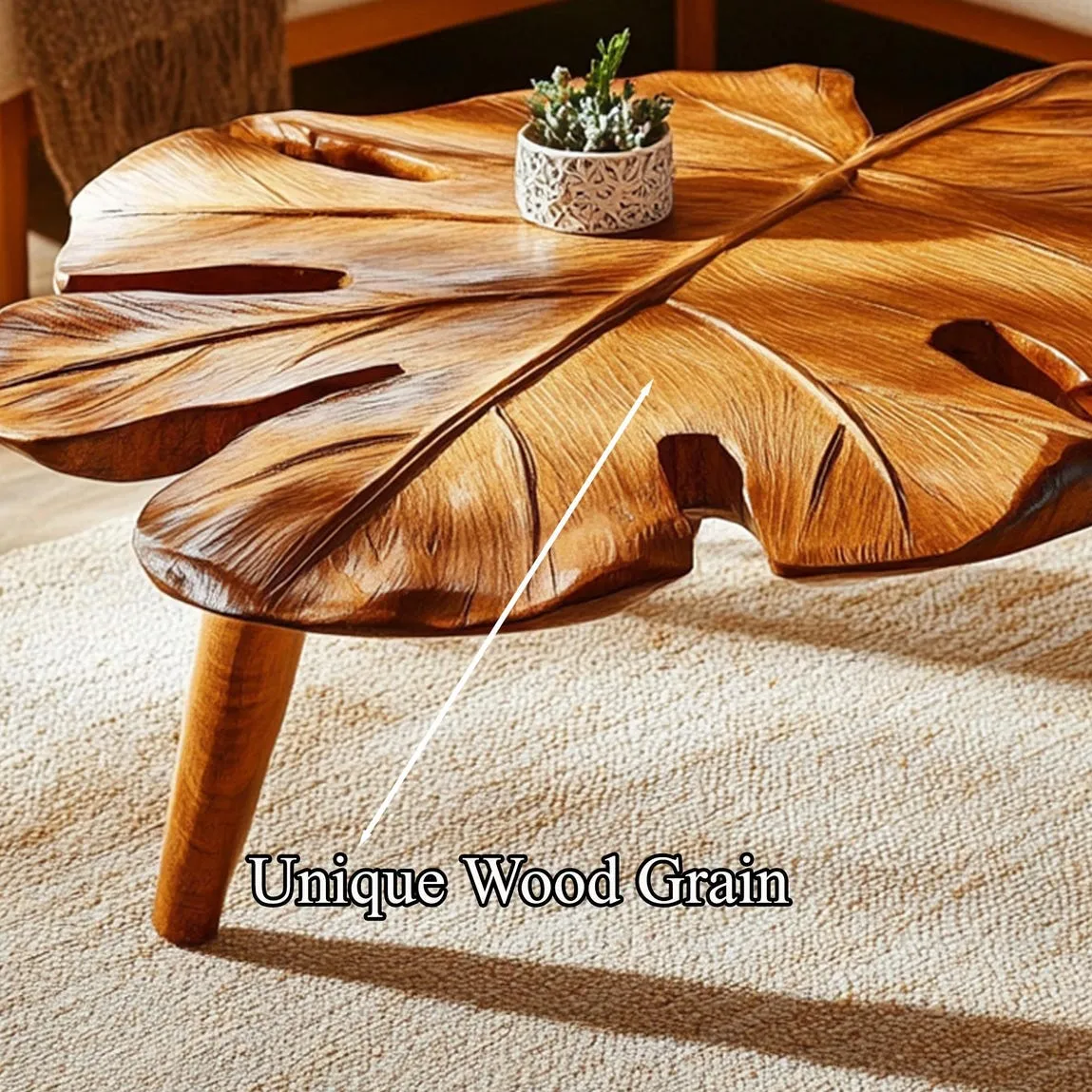 Rustic coffee table modern solid wood coffee table live edge farmhouse table reclaimed wood table living room table living room decor - Image 4