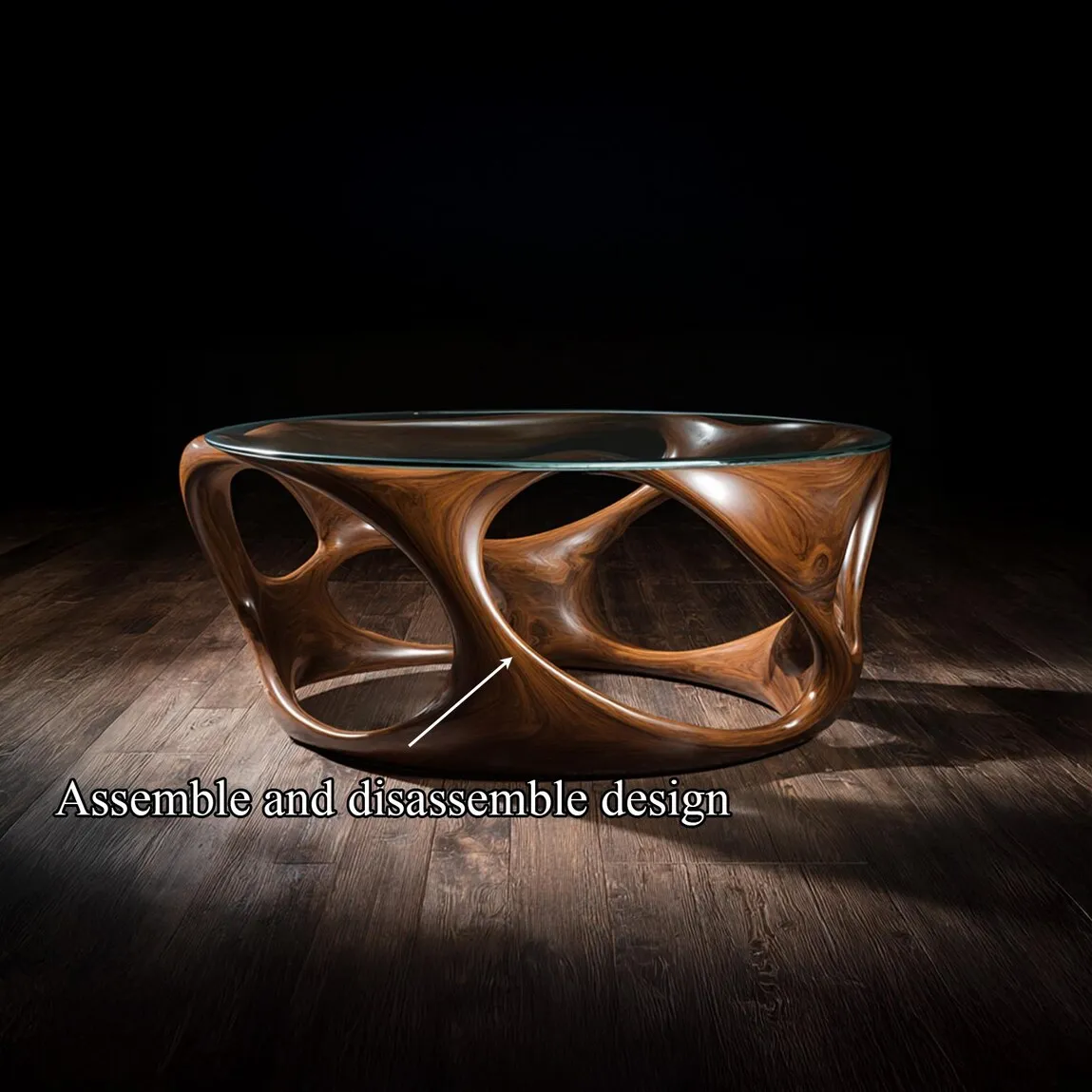 Rustic coffee table solid wood handmade unique wood art wooden coffee table outdoor side table decor living room gift - Image 6
