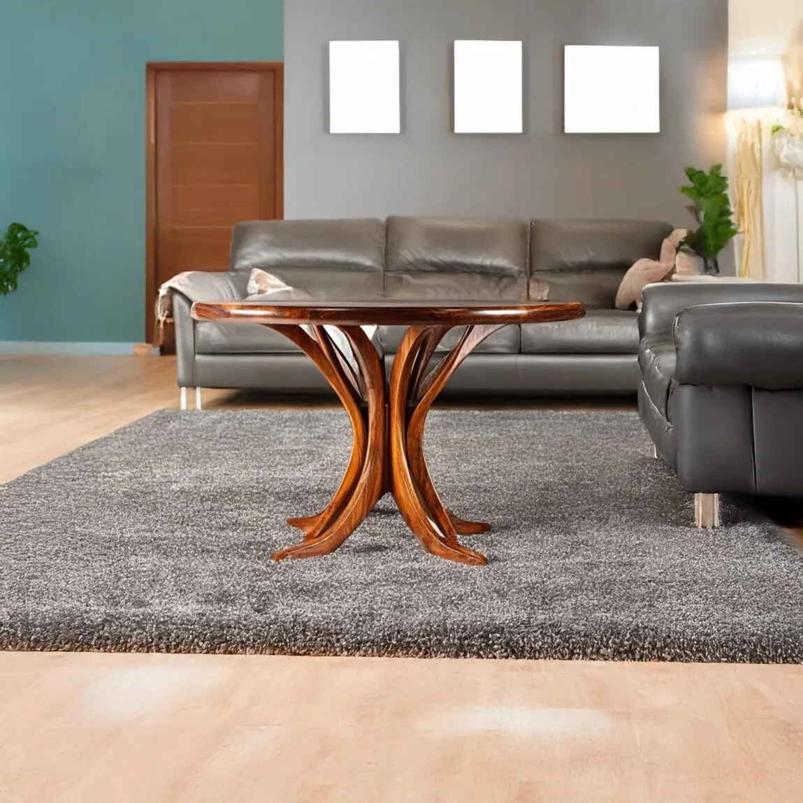 Custom coffee table solid wood handmade unique wooden live edge table entryway table decor living room gift her - Image 6