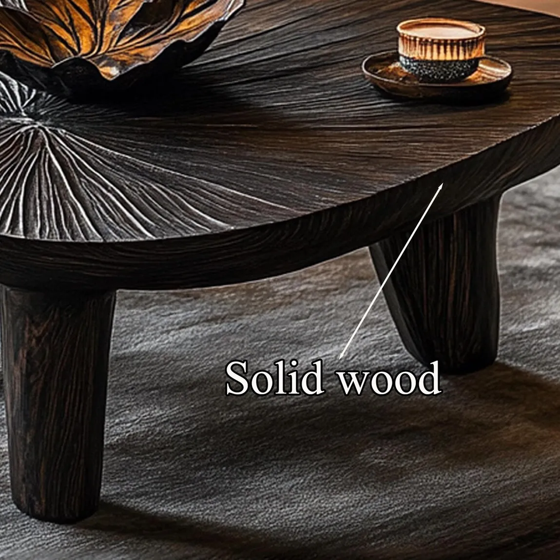 Farmhouse tamarind wood coffee table modern coffee table live edge farmhouse table reclaimed wood table living room table home decor - Image 5