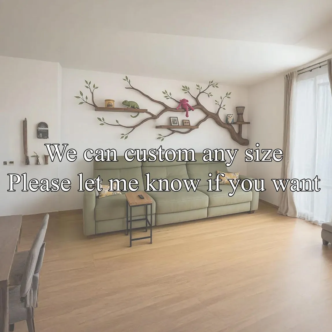 Custom Kid Bookcase Wall Decoration Tree Branches Made From Natural Trees Removable Classic Style Home Decor Meaningful Gifts - Image 2