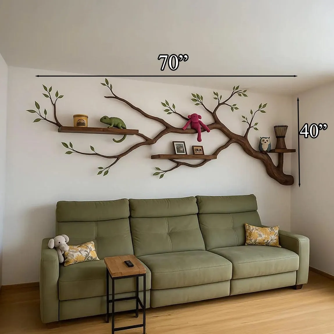 Custom Kid Bookcase Wall Decoration Tree Branches Made From Natural Trees Removable Classic Style Home Decor Meaningful Gifts - Image 3
