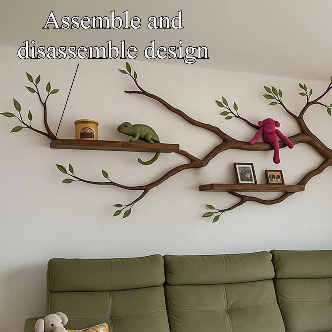 Custom Kid Bookcase Wall Decoration Tree Branches Made From Natural Trees Removable Classic Style Home Decor Meaningful Gifts - Image 4