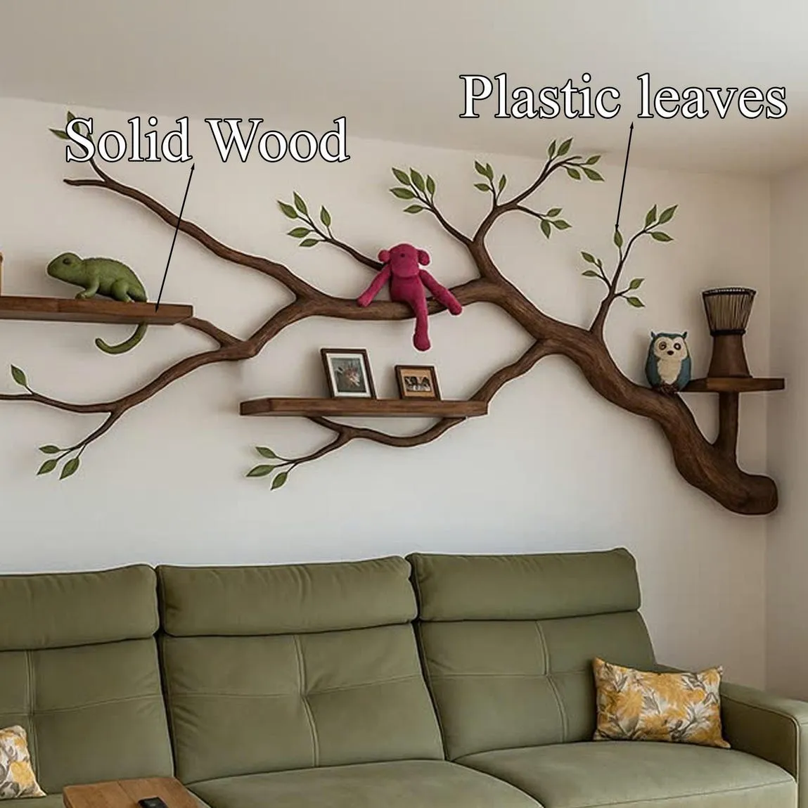 Custom Kid Bookcase Wall Decoration Tree Branches Made From Natural Trees Removable Classic Style Home Decor Meaningful Gifts - Image 5