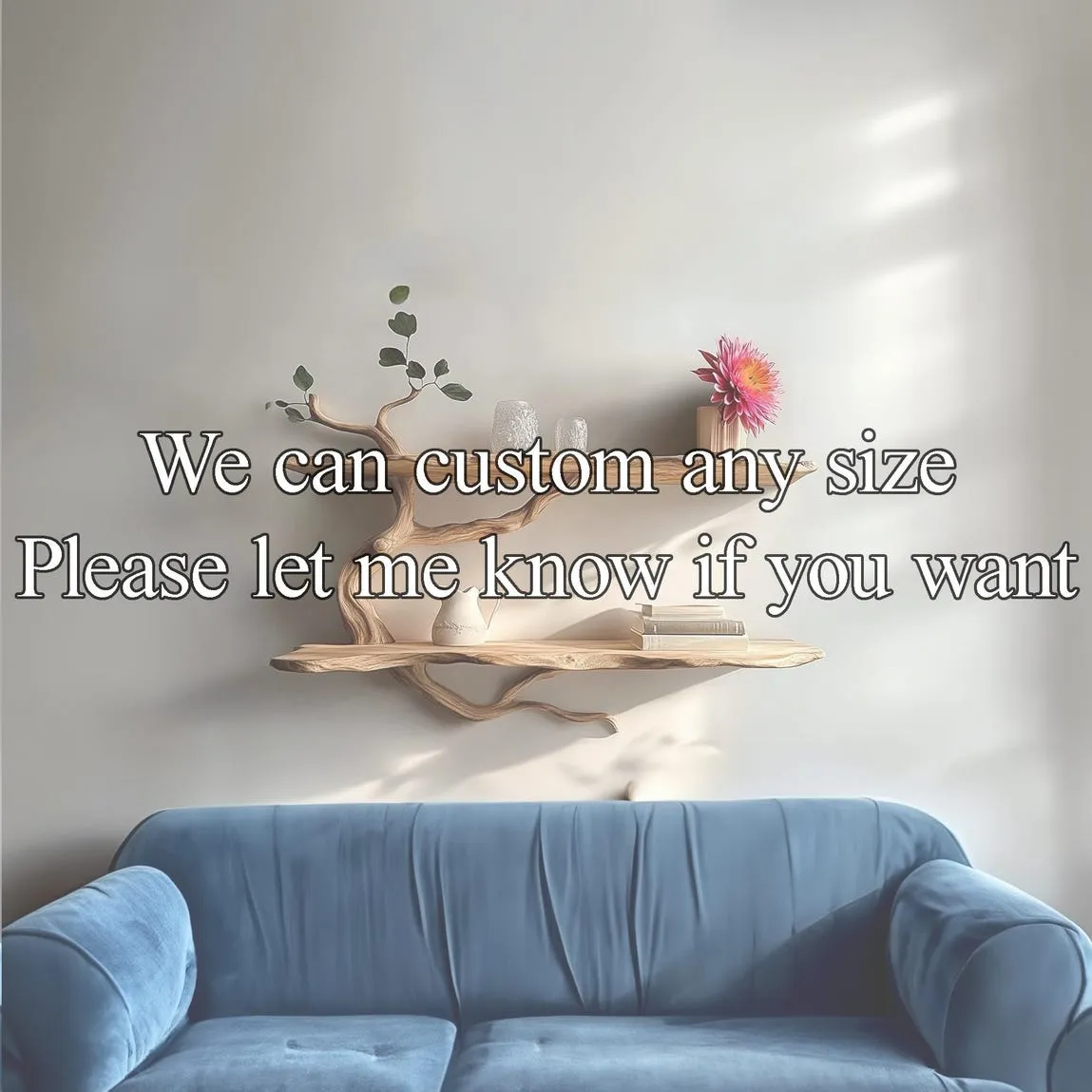 Custom handmade unique floating book shelf solid wood floating shelf bookcase book rack for wall housewarming gift her - Image 2