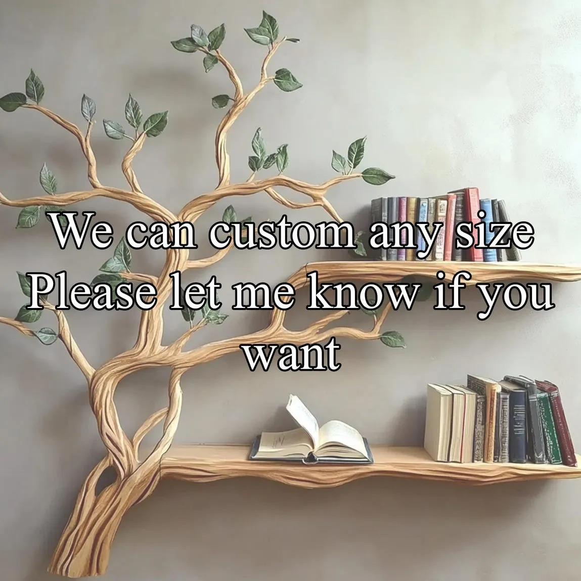 Handmade mini floating book shelf solid wood bookcase book rack for wall housewarming gift - Image 3