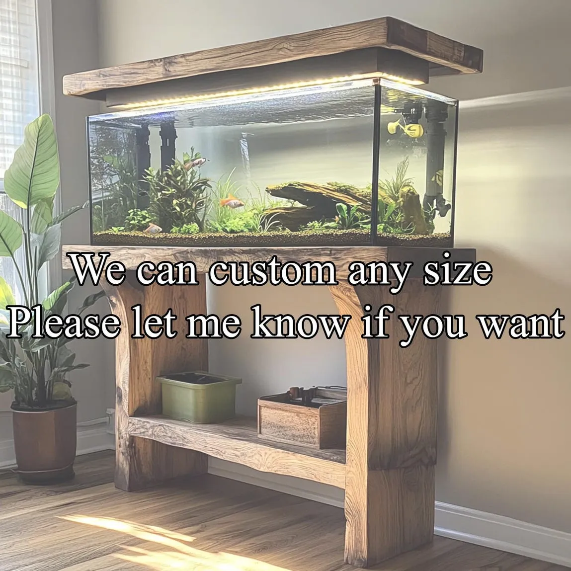 Customized Solid Wood Fish Shelf Handmade Fish Shelf  Unique Style Home Decor Office Decor Housewarming Gifts - Image 2
