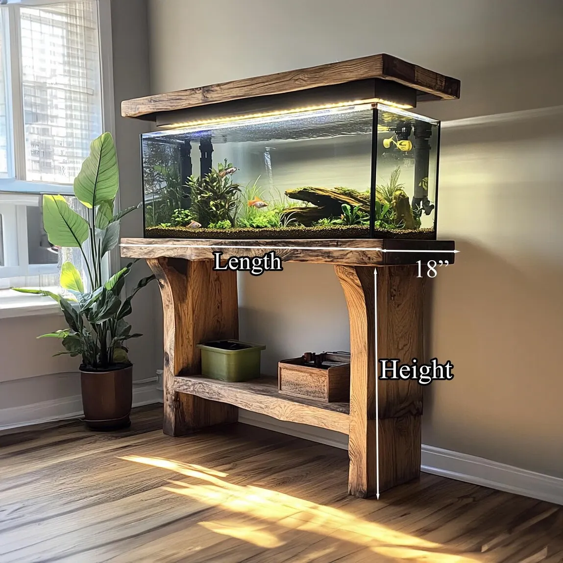 Customized Solid Wood Fish Shelf Handmade Fish Shelf  Unique Style Home Decor Office Decor Housewarming Gifts - Image 3