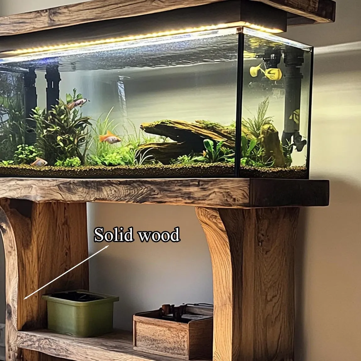 Customized Solid Wood Fish Shelf Handmade Fish Shelf  Unique Style Home Decor Office Decor Housewarming Gifts - Image 4