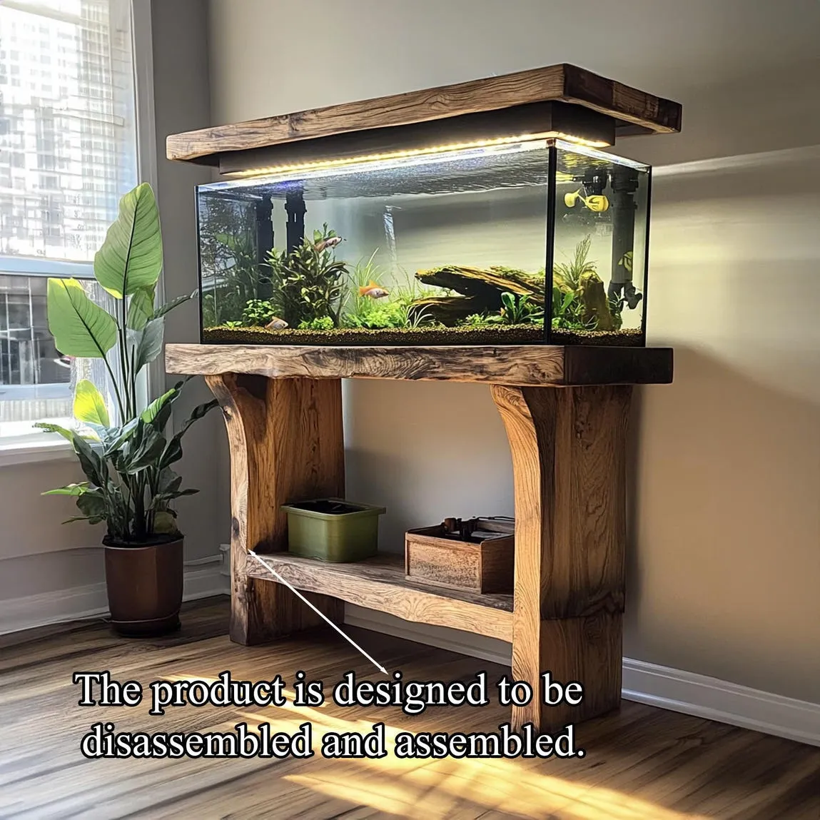 Customized Solid Wood Fish Shelf Handmade Fish Shelf  Unique Style Home Decor Office Decor Housewarming Gifts - Image 5