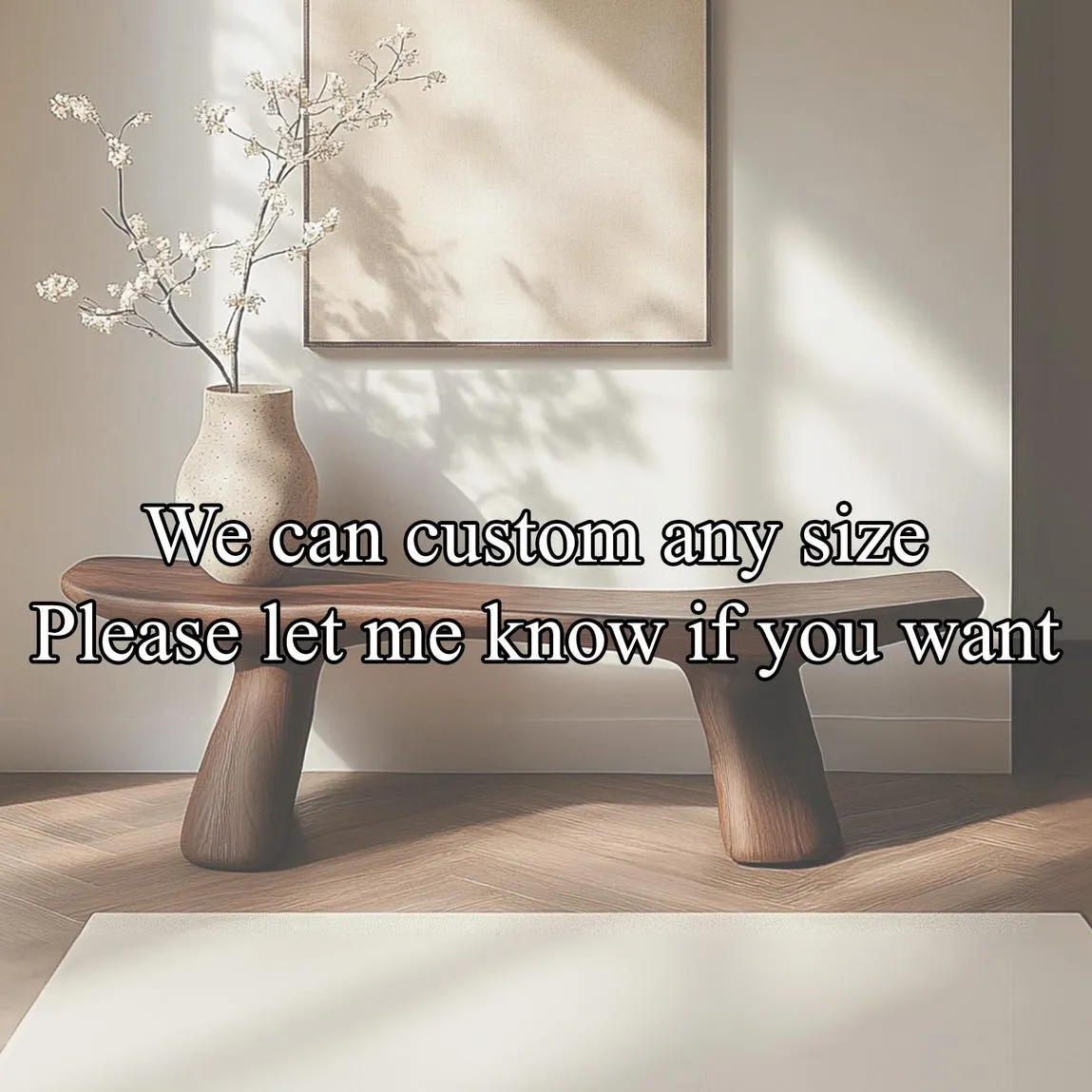 Custom bench solid wood unique handmade shoe storage mid century rustic home decor garden decoration personalized gift - Image 4