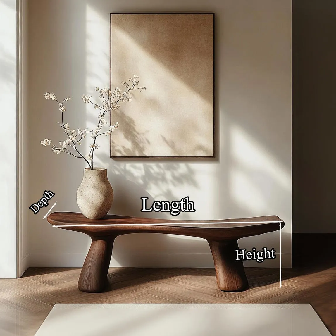 Custom bench solid wood unique handmade shoe storage mid century rustic home decor garden decoration personalized gift - Image 5
