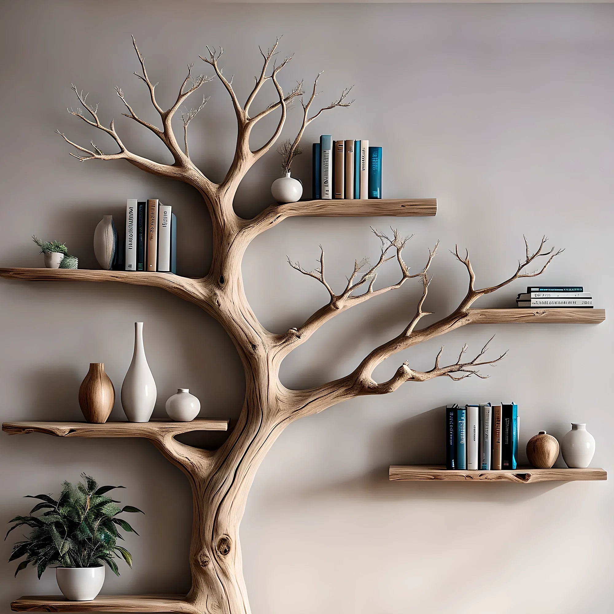 Solid wood bookshelf Solid wood bookshelf Wooden wall mounted bookshelf for home decoration