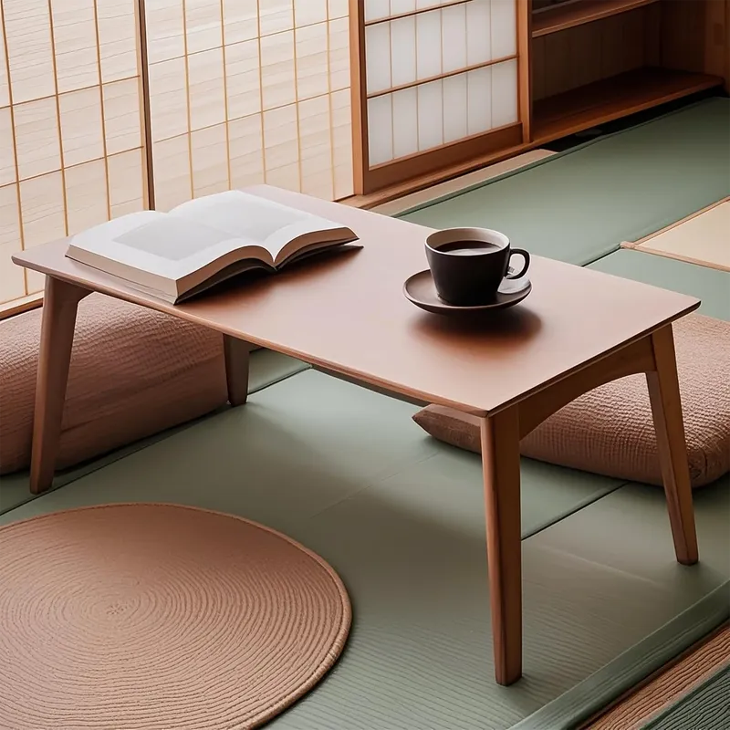 Small Foldable Bamboo Table Compact Coffee & Bedside Desk