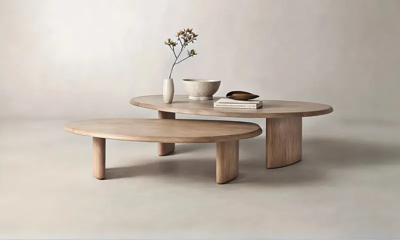 Vestry Solid Wood Coffee Table Modern Minimalist Design