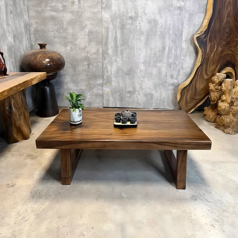 Solid Tamarind Wood Tea Table Modern Living Room Coffee Table