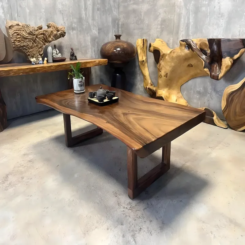 Solid Wood Tea Table for 2 Minimalist Coffee Table Design