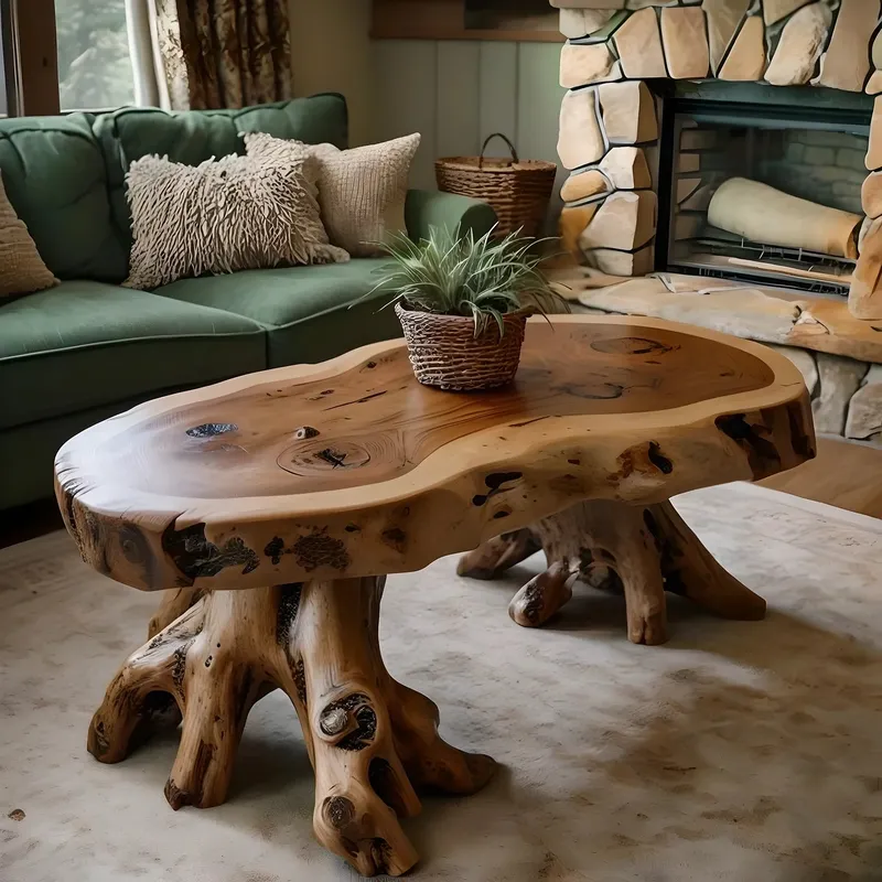 Handmade Driftwood Coffee Table Solid Natural Wood