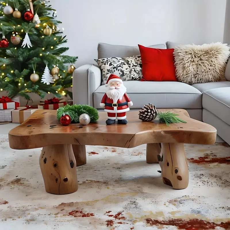 Solid Wood Coffee Table Handmade Rustic Sofa Table