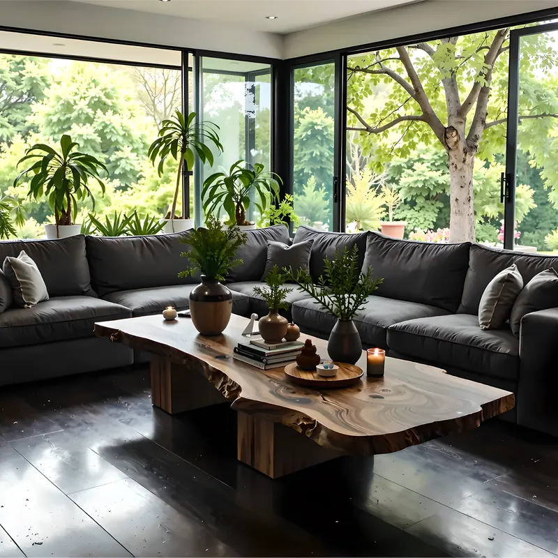 Large Rustic Coffee Table Custom-Made for Your Living Room