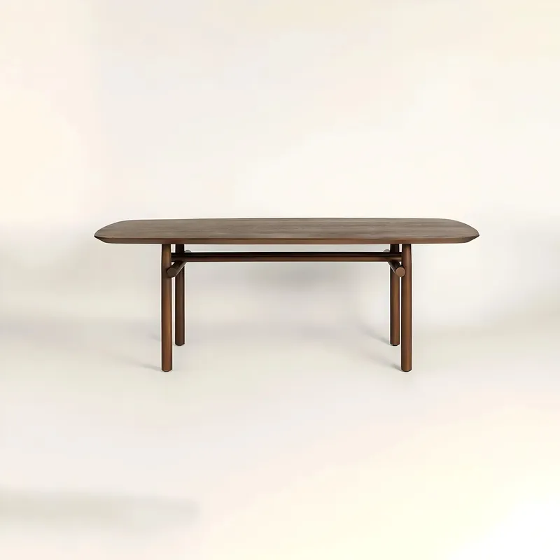 Steekla Solid Wood Dining Table Seats 6 to 8 Comfortably